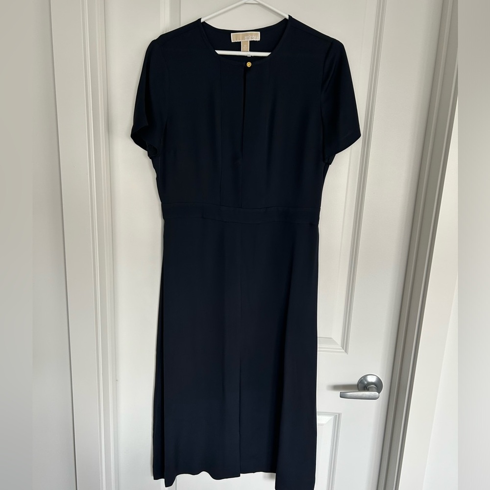 Michael Kor’s midi navy dress